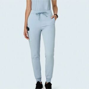 Mandala Scrubs Light Blue Jogger Scrub Pants Size XL Petite
